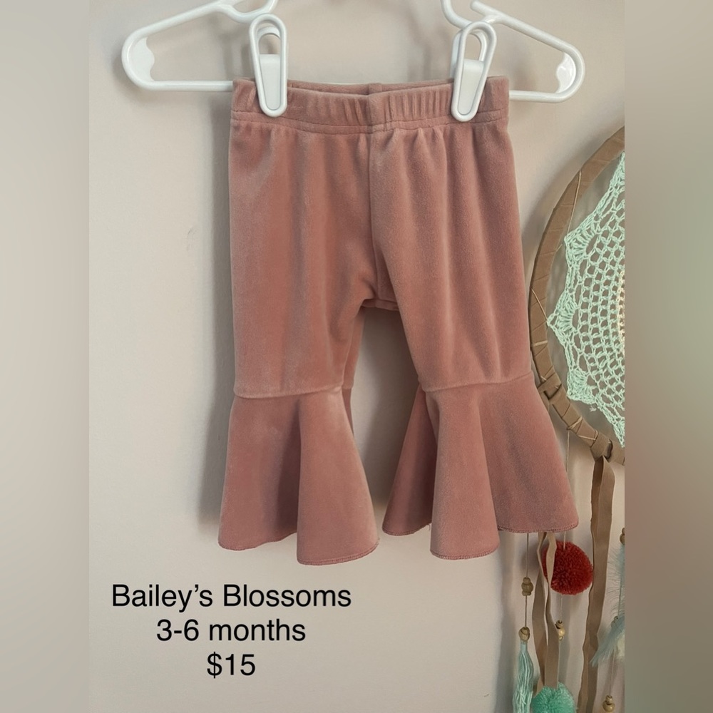 Bailey’s Blossoms velvet baby flares